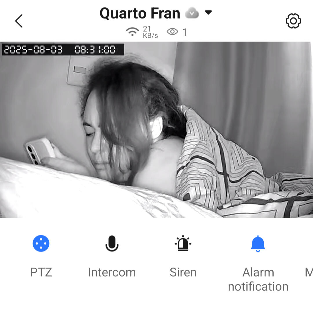 Struggling to open both her eyes at the same time