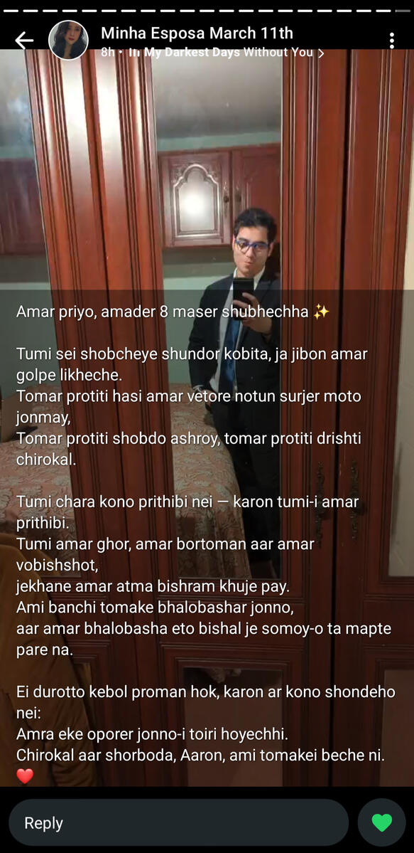 Loved, Seen, Chosen by her, My Franciele