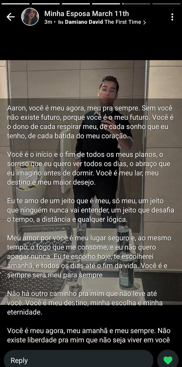 She doesn't just post my pictures, she posts her love